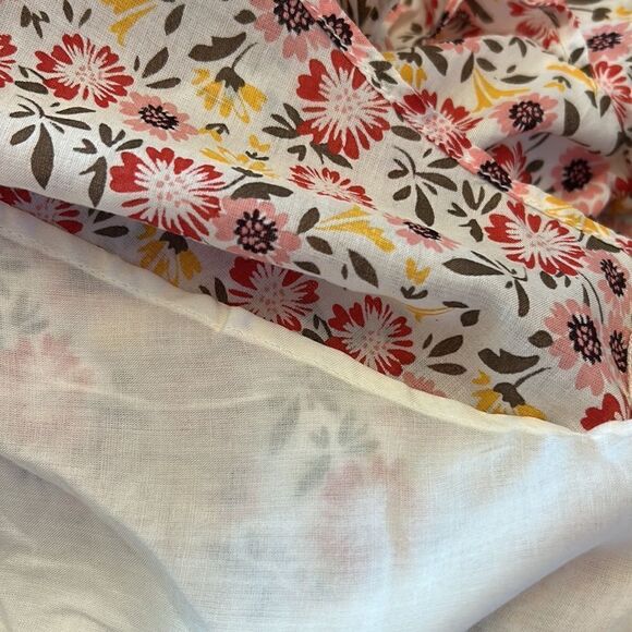 Loft floral long sleeve ruffle blouseSize LP New - Picture 10 of 10